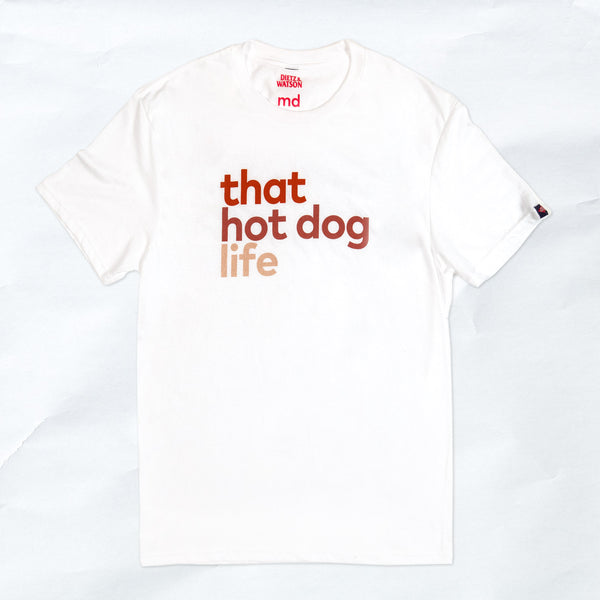 D&W + Fusion 8-bit Hot Dog Tee