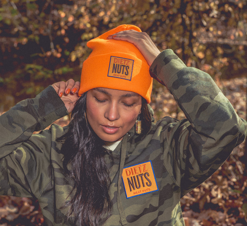 Dietz Nuts Orange Beanie