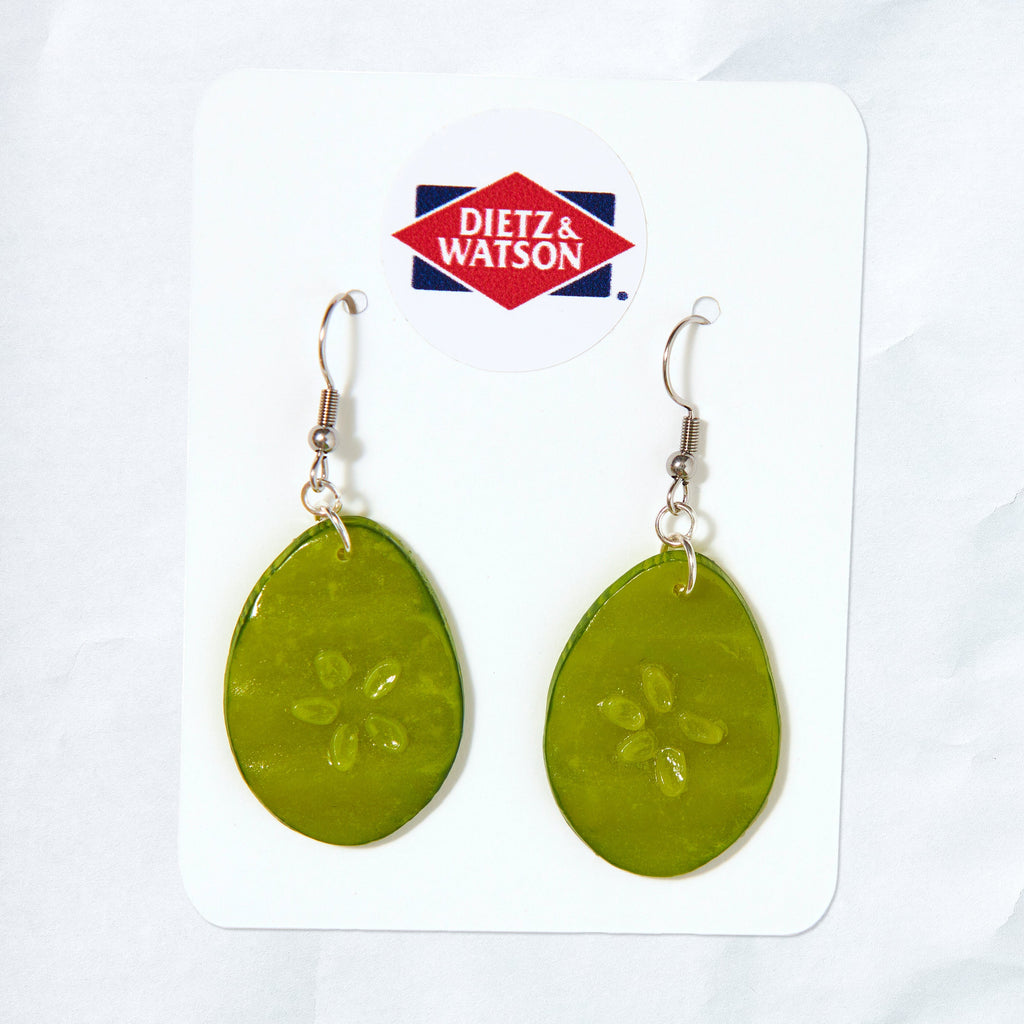 Dietz & Watson Pickle Earrings