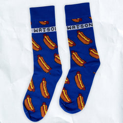 D&W + Fusion 8-bit Hot Dog Socks