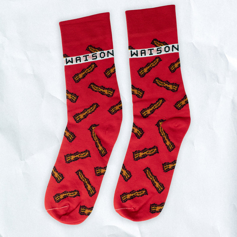 D&W + Fusion 8-bit Bacon Socks