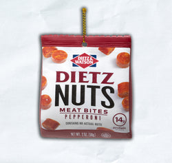 pepperoni dietz nuts tree ornament