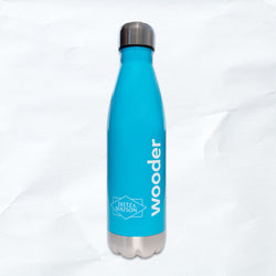 reusable wooder bottle - aqua